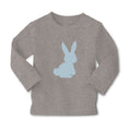 Baby Clothes Easter Bunny Silhouette Light Blue 2 Boy & Girl Clothes Cotton