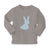 Baby Clothes Easter Bunny Silhouette Light Blue 2 Boy & Girl Clothes Cotton - Cute Rascals