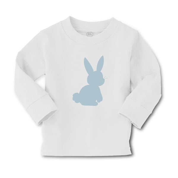 Baby Clothes Easter Bunny Silhouette Light Blue 2 Boy & Girl Clothes Cotton - Cute Rascals