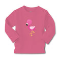 Baby Clothes Dark Pink Flamingo Leg up Close Eyes Boy & Girl Clothes Cotton