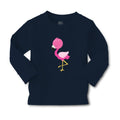 Baby Clothes Dark Pink Flamingo Leg up Close Eyes Boy & Girl Clothes Cotton