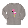 Baby Clothes Dark Pink Flamingo Leg up Close Eyes Boy & Girl Clothes Cotton