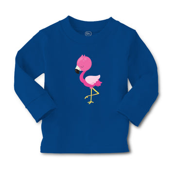 Baby Clothes Dark Pink Flamingo Leg up Close Eyes Boy & Girl Clothes Cotton