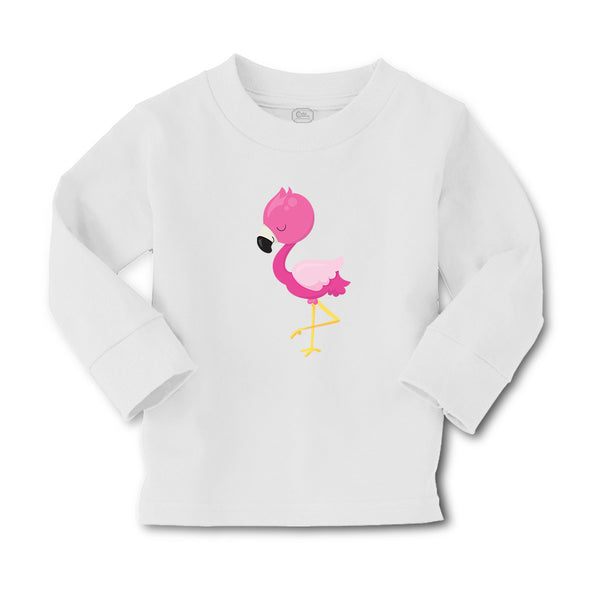 Baby Clothes Dark Pink Flamingo Leg up Close Eyes Boy & Girl Clothes Cotton - Cute Rascals