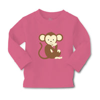 Baby Clothes Monkey Sits Safari Boy & Girl Clothes Cotton - Cute Rascals