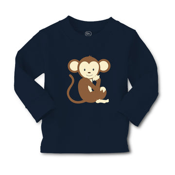 Baby Clothes Monkey Sits Safari Boy & Girl Clothes Cotton