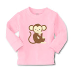 Baby Clothes Monkey Sits Safari Boy & Girl Clothes Cotton - Cute Rascals