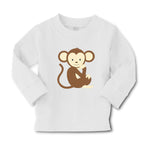 Baby Clothes Monkey Sits Safari Boy & Girl Clothes Cotton - Cute Rascals