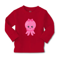 Baby Clothes Pink Octopus Ocean Sea Life Boy & Girl Clothes Cotton - Cute Rascals