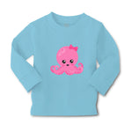 Baby Clothes Pink Octopus Bow Ocean Sea Life Boy & Girl Clothes Cotton - Cute Rascals