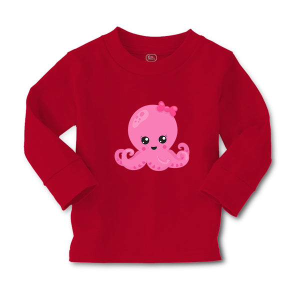 Baby Clothes Pink Octopus Bow Ocean Sea Life Boy & Girl Clothes Cotton - Cute Rascals