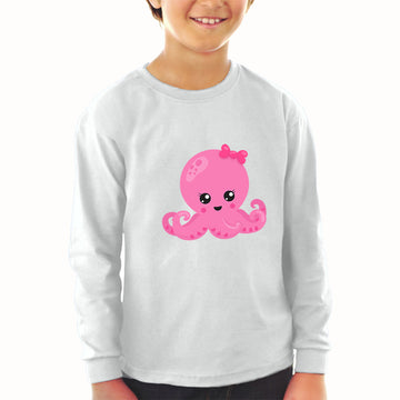 Baby Clothes Pink Octopus Bow Ocean Sea Life Boy & Girl Clothes Cotton
