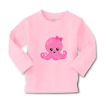 Baby Clothes Pink Octopus Bow Ocean Sea Life Boy & Girl Clothes Cotton - Cute Rascals