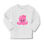 Baby Clothes Pink Octopus Bow Ocean Sea Life Boy & Girl Clothes Cotton - Cute Rascals