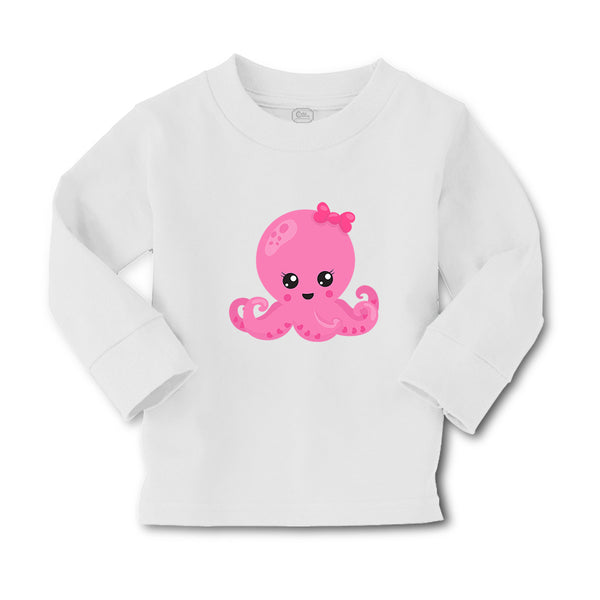 Baby Clothes Pink Octopus Bow Ocean Sea Life Boy & Girl Clothes Cotton - Cute Rascals