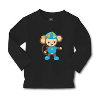 Baby Clothes Monkey Blue T-Shirt Safari Boy & Girl Clothes Cotton - Cute Rascals