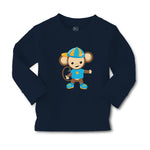 Baby Clothes Monkey Blue T-Shirt Safari Boy & Girl Clothes Cotton - Cute Rascals