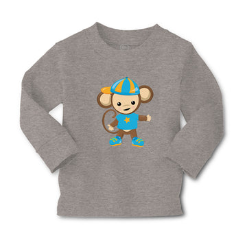 Baby Clothes Monkey Blue T-Shirt Safari Boy & Girl Clothes Cotton