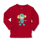 Baby Clothes Monkey Blue T-Shirt Safari Boy & Girl Clothes Cotton - Cute Rascals