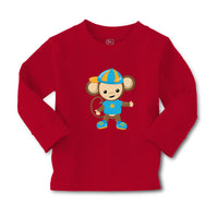 Baby Clothes Monkey Blue T-Shirt Safari Boy & Girl Clothes Cotton - Cute Rascals
