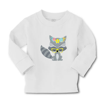 Baby Clothes Raccoon Flowers Glasses Boy & Girl Clothes Cotton