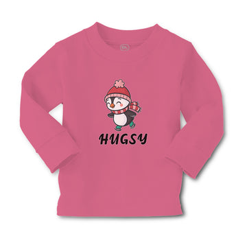 Baby Clothes Cute Hugsy Penguin on Scarf and Cap Ice Skating Sport Cotton