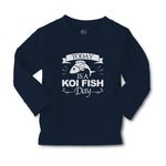 Baby Clothes Today Is A Koi Fish Day Cultural Symbol Spirutual Occasion Cotton - Cute Rascals