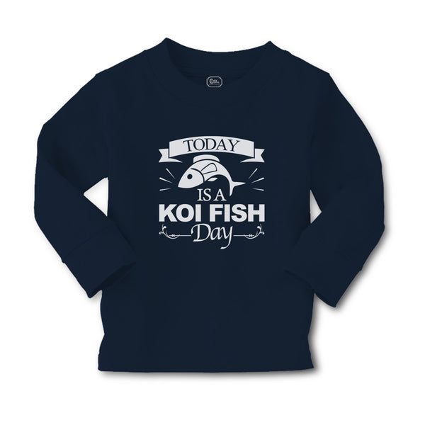 Baby Clothes Today Is A Koi Fish Day Cultural Symbol Spirutual Occasion Cotton - Cute Rascals