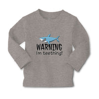 Baby Clothes Warning I'M Teething! Shark Humour Marine Fish Boy & Girl Clothes - Cute Rascals