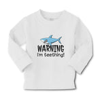 Baby Clothes Warning I'M Teething! Shark Humour Marine Fish Boy & Girl Clothes - Cute Rascals