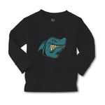 Baby Clothes Angry Shark Cartoon Head Toothy Logo Boy & Girl Clothes Cotton - Cute Rascals