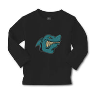 Baby Clothes Angry Shark Cartoon Head Toothy Logo Boy & Girl Clothes Cotton - Cute Rascals