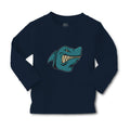 Baby Clothes Angry Shark Cartoon Head Toothy Logo Boy & Girl Clothes Cotton