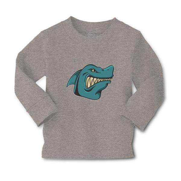 Baby Clothes Angry Shark Cartoon Head Toothy Logo Boy & Girl Clothes Cotton - Cute Rascals