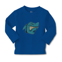 Baby Clothes Angry Shark Cartoon Head Toothy Logo Boy & Girl Clothes Cotton - Cute Rascals