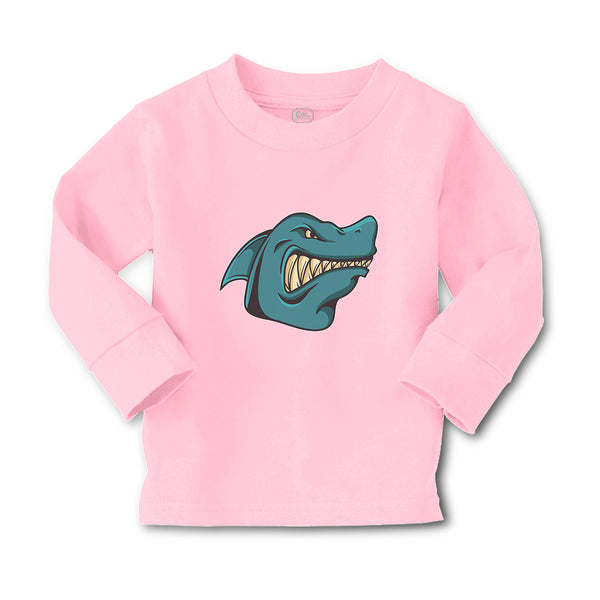 Baby Clothes Angry Shark Cartoon Head Toothy Logo Boy & Girl Clothes Cotton - Cute Rascals