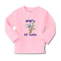 Baby Clothes Gigi's Lil' Cutie Koala Bear Animal Sitting Wood Branch Cotton