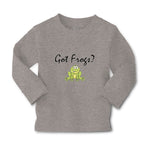 Baby Clothes Got Green Frogs Sitting Question Mark Sign Boy & Girl Clothes - Cute Rascals
