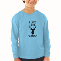 Baby Clothes I like Big Racks Deer A Silhouette Head and Horns Cotton - Cute Rascals