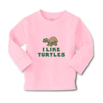 Baby Clothes I like Turtles Cute and Funny Smiling Boy & Girl Clothes Cotton - Cute Rascals