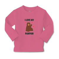Baby Clothes I Love My Paw Paw Bear Love Towards Daddy Boy & Girl Clothes Cotton - Cute Rascals