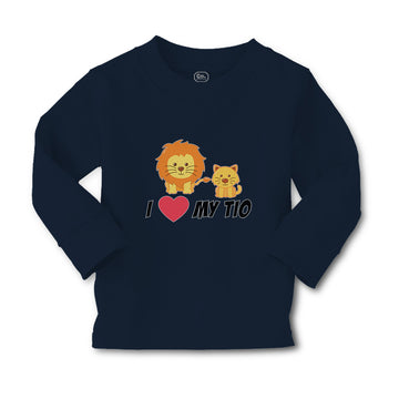 Baby Clothes I Love My Tio Cute Funny Lions Sitting Boy & Girl Clothes Cotton