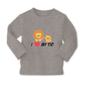 Baby Clothes I Love My Tio Cute Funny Lions Sitting Boy & Girl Clothes Cotton