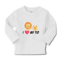 Baby Clothes I Love My Tio Cute Funny Lions Sitting Boy & Girl Clothes Cotton - Cute Rascals