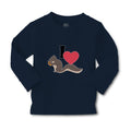 Baby Clothes I Love Cute Squirrel Eating Acorn Wild Animal Boy & Girl Clothes