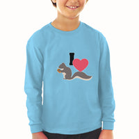 Baby Clothes I Love Cute Squirrel Eating Acorn Wild Animal Boy & Girl Clothes - Cute Rascals