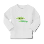 Baby Clothes Green Animated Crocodile I'M 1 2! Age Boy & Girl Clothes Cotton - Cute Rascals