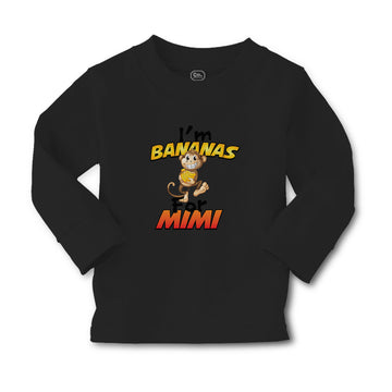 Baby Clothes I'M Bananas for Mimi Playful Wild Monkey Holding Banana Cotton