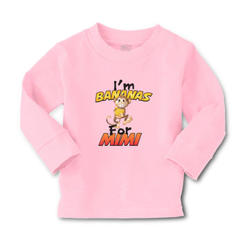 Baby Clothes I'M Bananas for Mimi Playful Wild Monkey Holding Banana Cotton