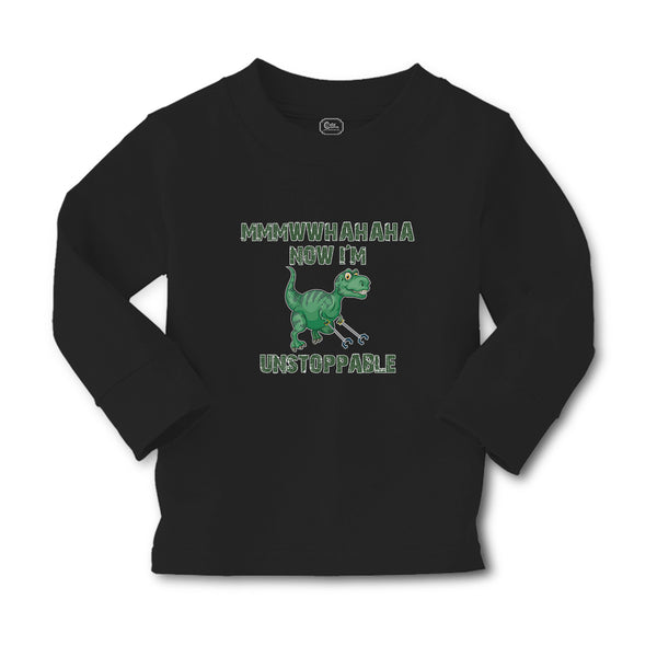 Baby Clothes Mmmwwhahaha Now I'M Unstoppable Angry Dinosaur with Walking Stick - Cute Rascals